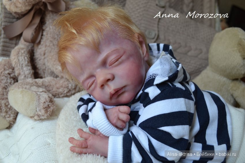 Вольке 2 - Пшеничный мальчик.Кукла реборн Анны Морозовой (фото 10)