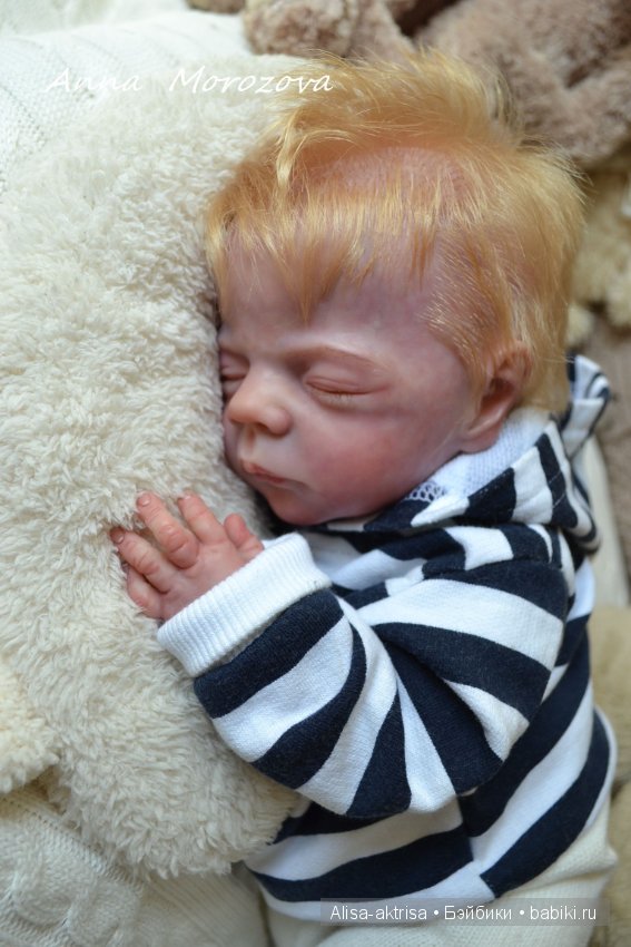 Вольке 2 - Пшеничный мальчик.Кукла реборн Анны Морозовой (фото 8)