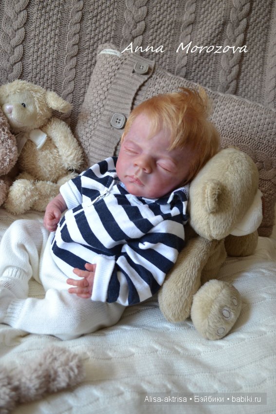 Вольке 2 - Пшеничный мальчик.Кукла реборн Анны Морозовой (фото 5)