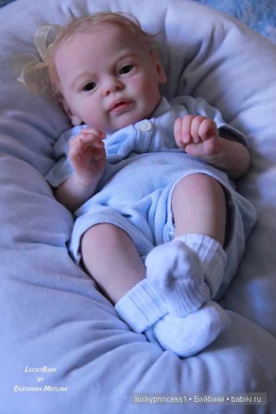 Ангелочек из молда Ларри, кукла реборн Екатерины Метлиной (фото 5)