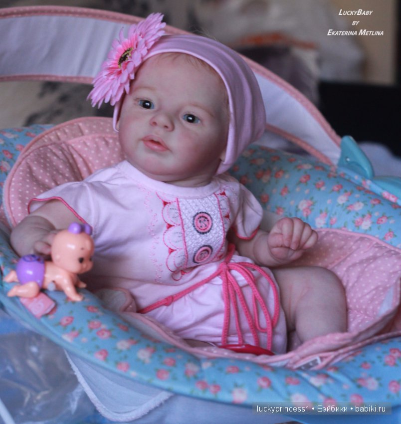 Ангелочек из молда Ларри, кукла реборн Екатерины Метлиной