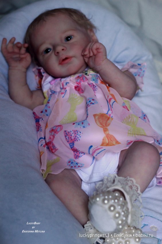 Ангелочек из молда Ларри, кукла реборн Екатерины Метлиной