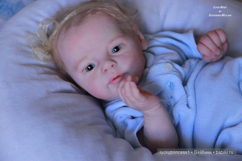 Ангелочек из молда Ларри, кукла реборн Екатерины Метлиной (фото 9)