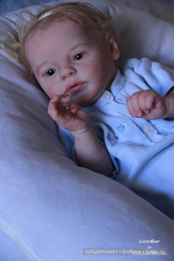 Ангелочек из молда Ларри, кукла реборн Екатерины Метлиной (фото 3)