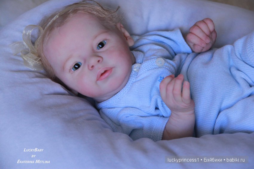 Ангелочек из молда Ларри, кукла реборн Екатерины Метлиной (фото 8)