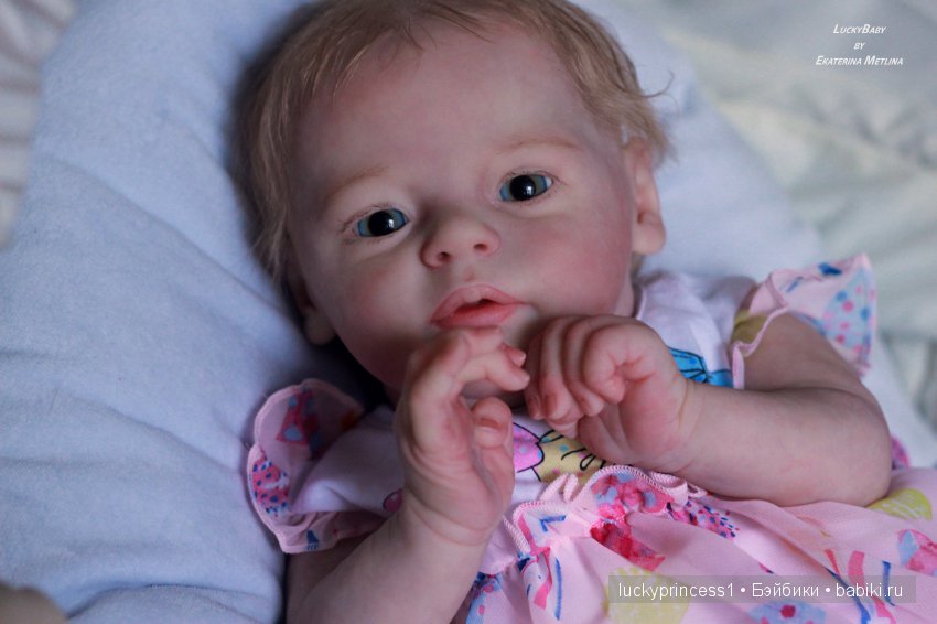 Ангелочек из молда Ларри, кукла реборн Екатерины Метлиной