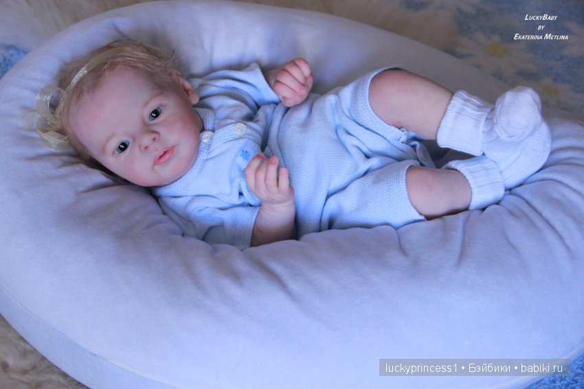 Ангелочек из молда Ларри, кукла реборн Екатерины Метлиной (фото 7)