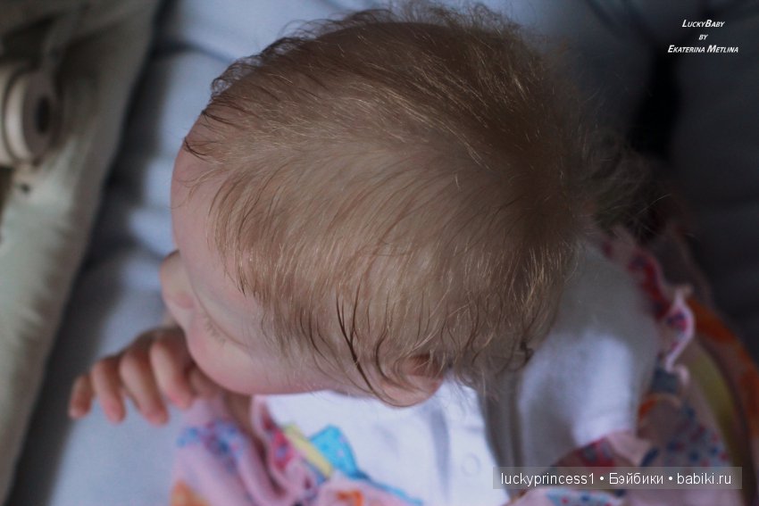 Ангелочек из молда Ларри, кукла реборн Екатерины Метлиной