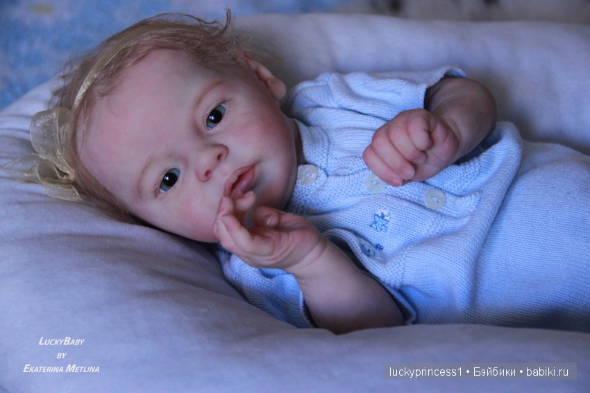 Ангелочек из молда Ларри, кукла реборн Екатерины Метлиной (фото 2)