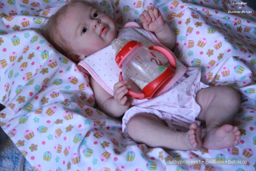 Ангелочек из молда Ларри, кукла реборн Екатерины Метлиной