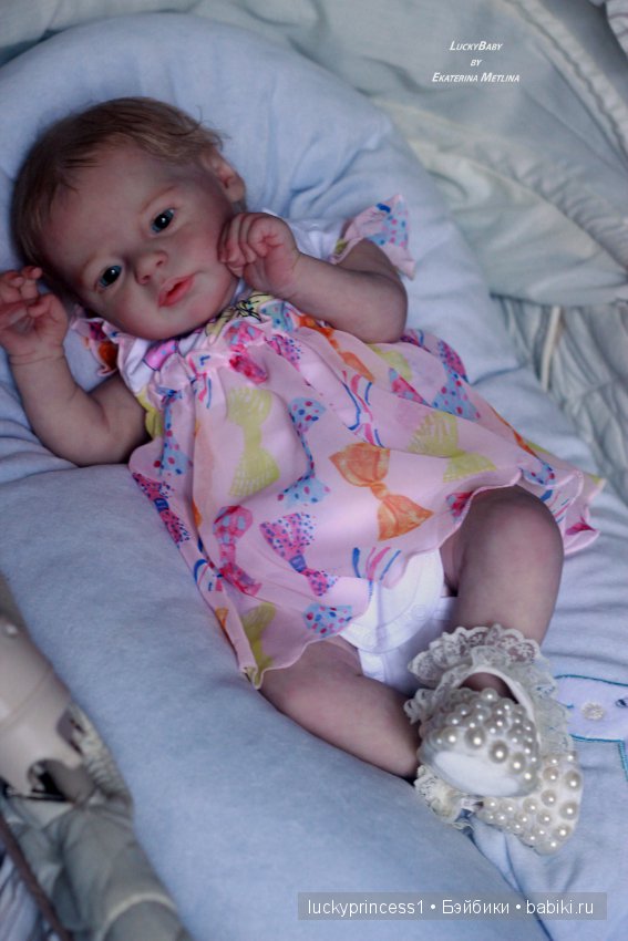Ангелочек из молда Ларри, кукла реборн Екатерины Метлиной