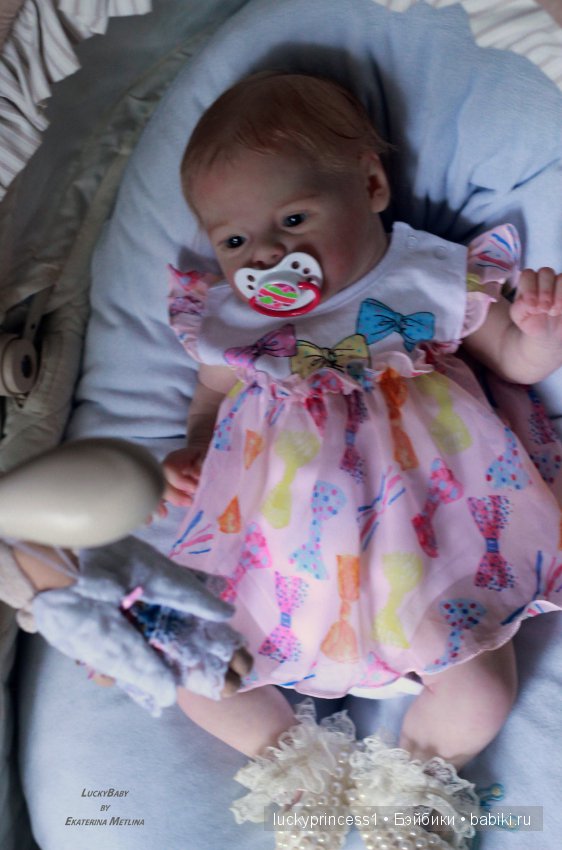 Ангелочек из молда Ларри, кукла реборн Екатерины Метлиной