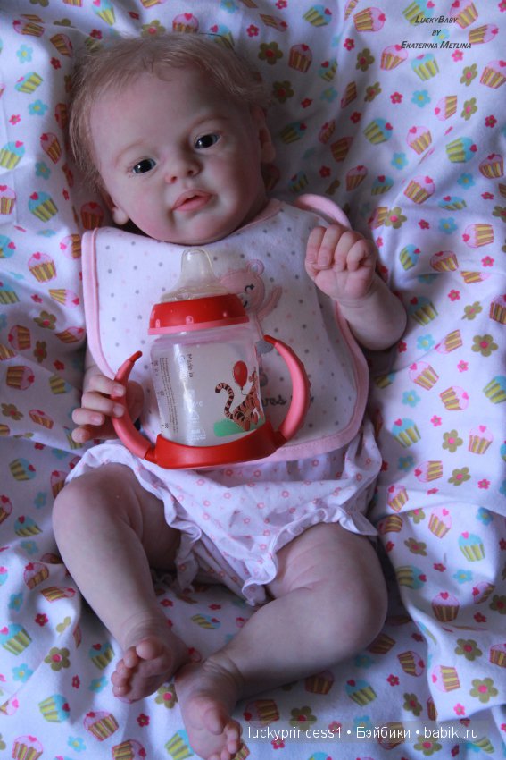 Ангелочек из молда Ларри, кукла реборн Екатерины Метлиной