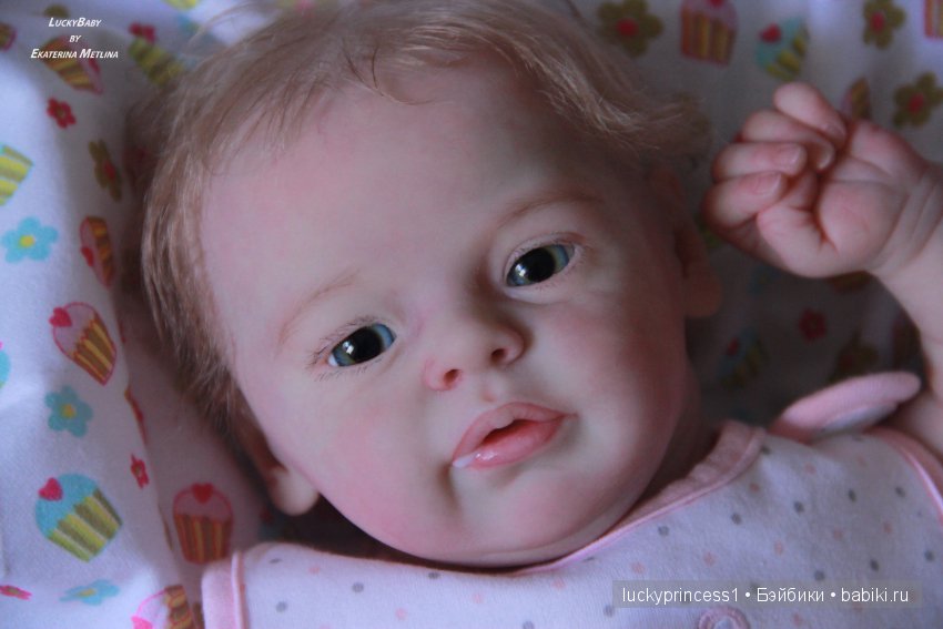 Ангелочек из молда Ларри, кукла реборн Екатерины Метлиной