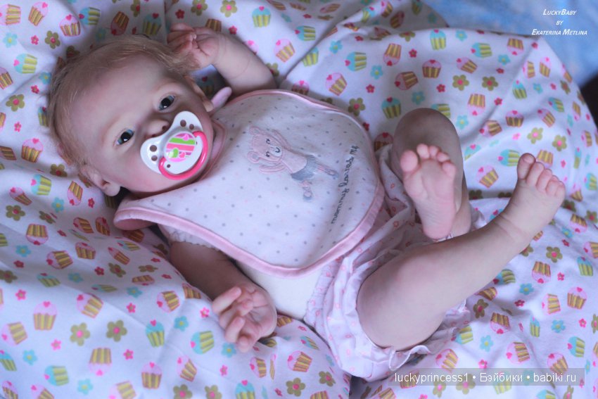 Ангелочек из молда Ларри, кукла реборн Екатерины Метлиной