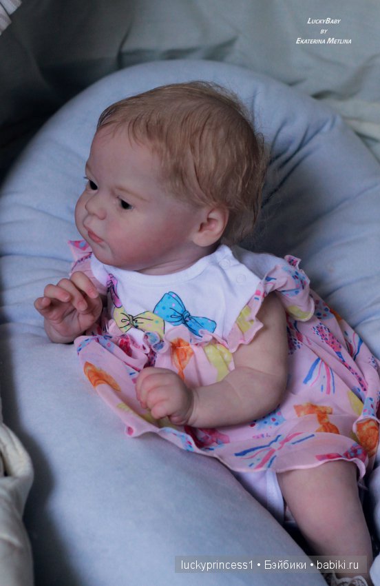 Ангелочек из молда Ларри, кукла реборн Екатерины Метлиной