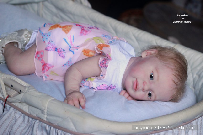 Ангелочек из молда Ларри, кукла реборн Екатерины Метлиной