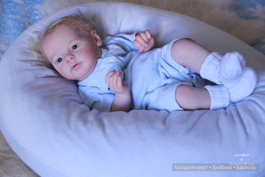 Ангелочек из молда Ларри, кукла реборн Екатерины Метлиной (фото 6)