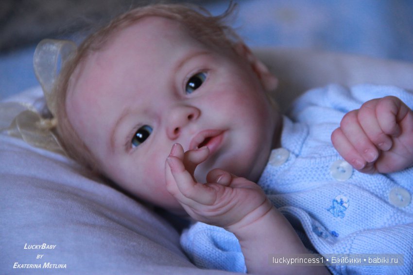 Ангелочек из молда Ларри, кукла реборн Екатерины Метлиной (фото 4)