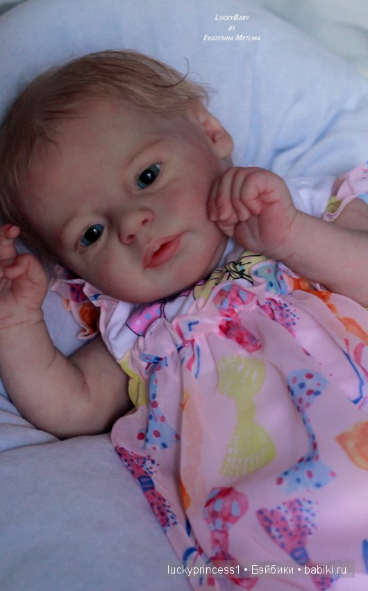 Ангелочек из молда Ларри, кукла реборн Екатерины Метлиной