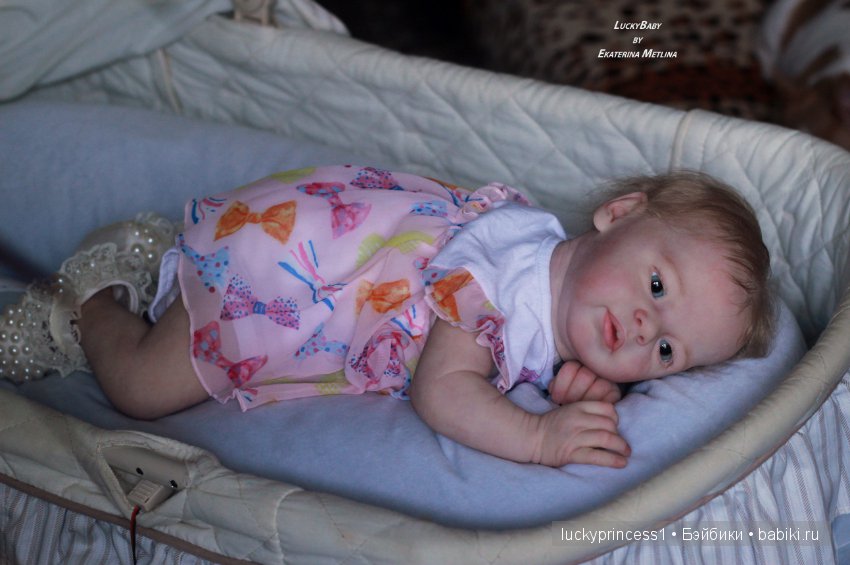 Ангелочек из молда Ларри, кукла реборн Екатерины Метлиной