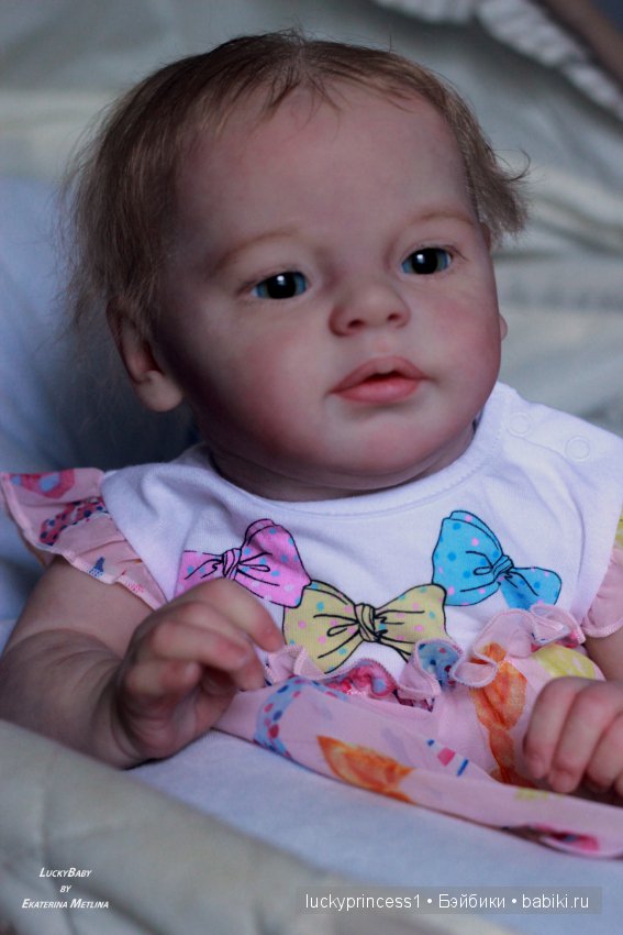 Ангелочек из молда Ларри, кукла реборн Екатерины Метлиной