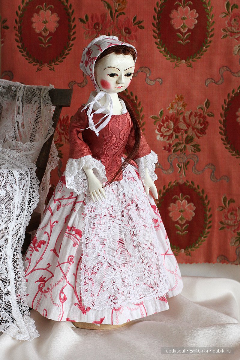 Мэйбл I, деревянная кукла времен Queen Anne (фото 9)