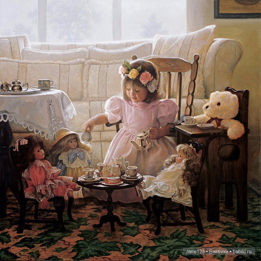 Куклы и их маленькие мамы