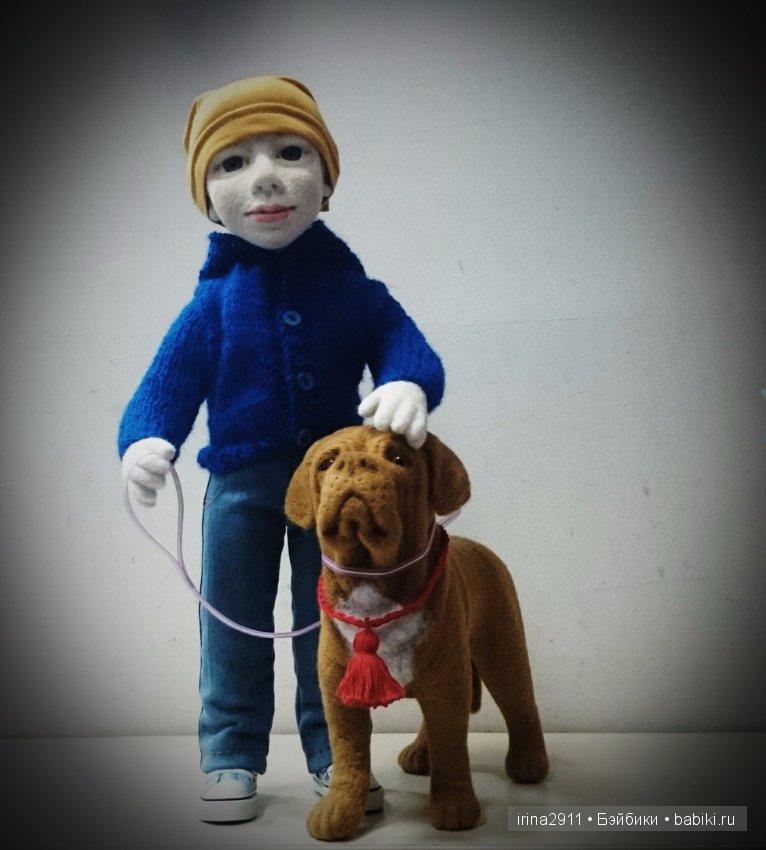 Авторская портретная кукла Тимофей из шерсти (фото 6)