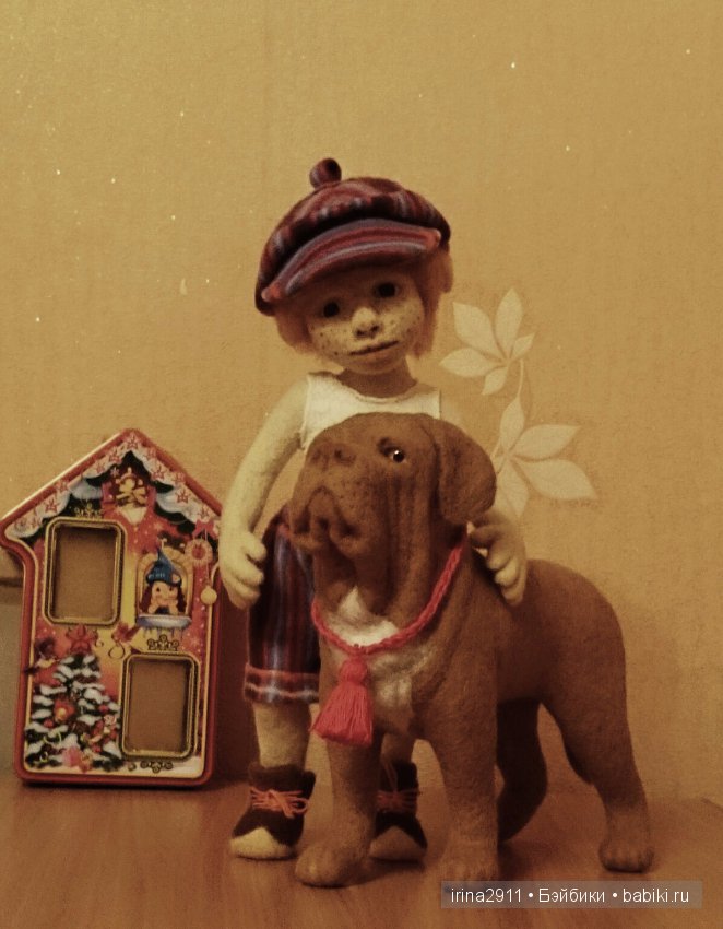 Гномики - Автор Ирина Новикова, техника сухого валяния