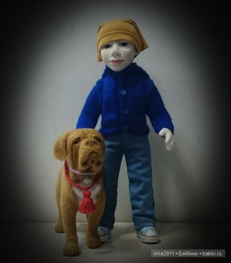 Авторская портретная кукла Тимофей из шерсти (фото 3)