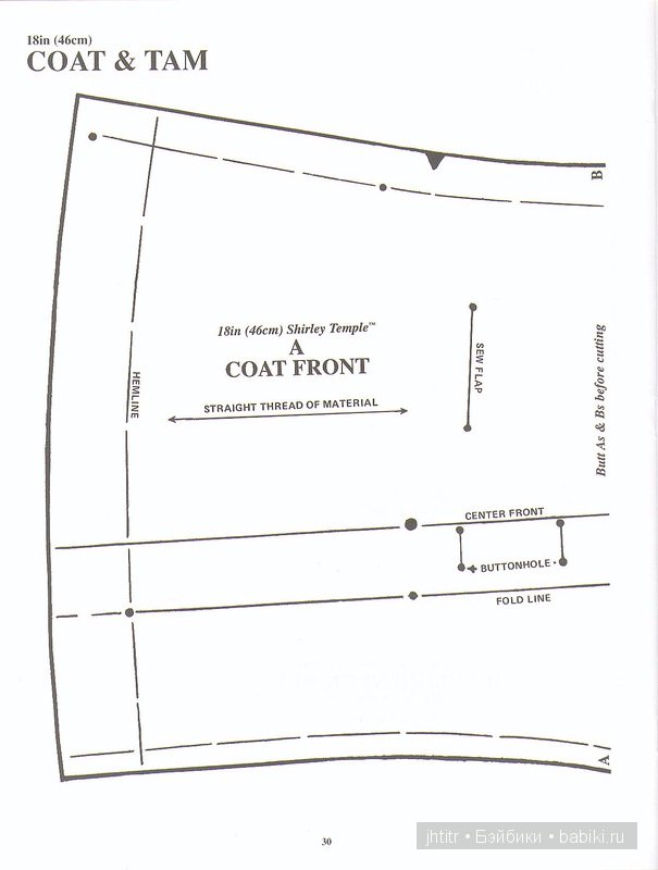 Выкройки кукольной одежды