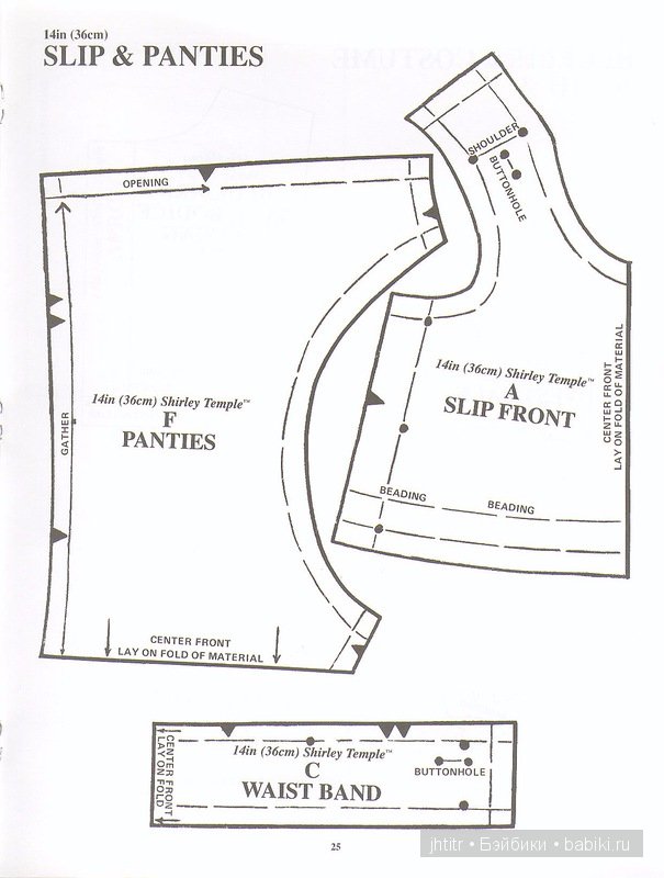 Выкройки кукольной одежды