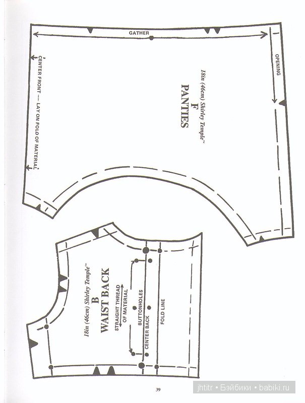 Выкройки кукольной одежды