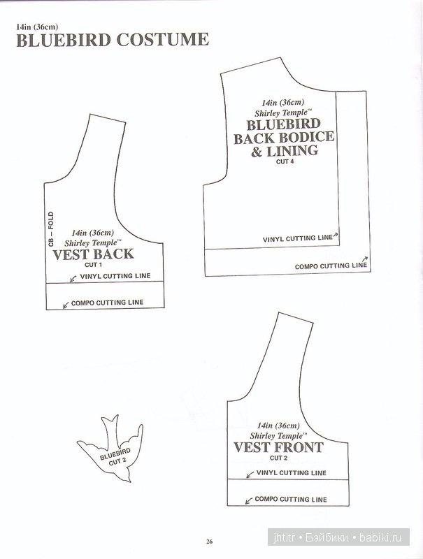 Выкройки кукольной одежды