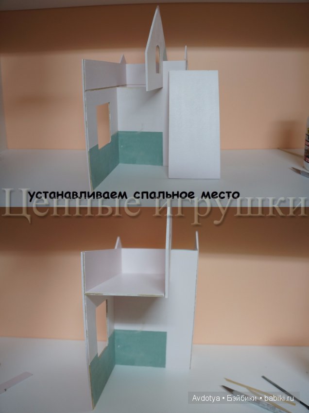 Кровать домик МК — Румбоксы и кукольные интерьеры: фото