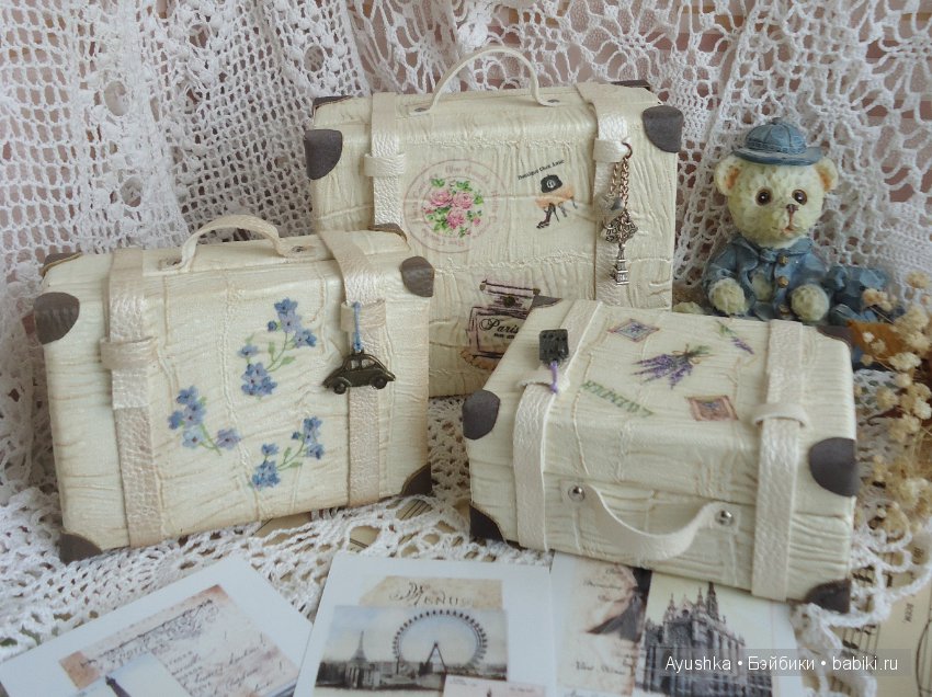 Мини-чемоданчики для кукол и их друзей (фото 10)