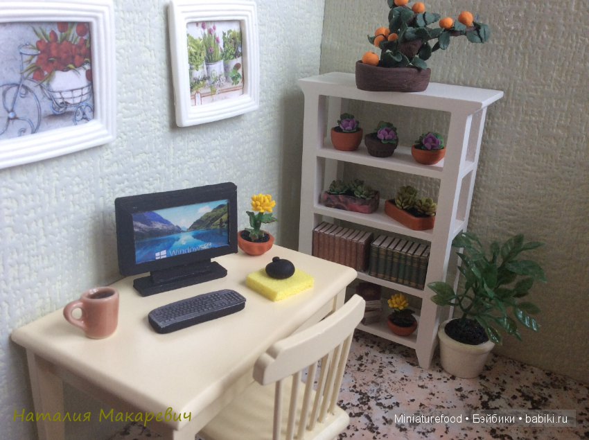 Кабинет для кукол в масштабе 1:6 и в масштабе 1:12 (фото 2)