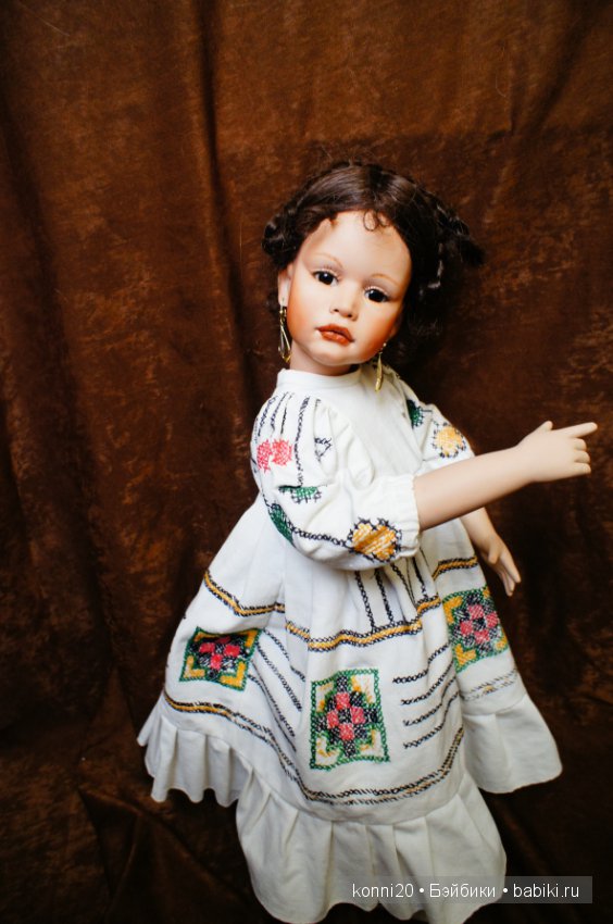 Необычная волшебная фарфоровая кукла Мария от Elin Lindtner, 1994