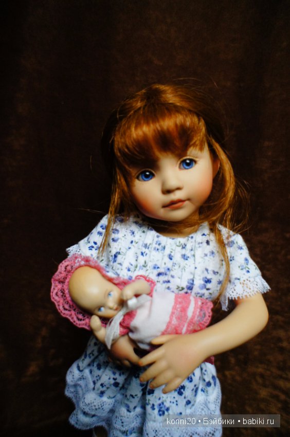 Маленькая виниловая куколка Лиза от автора Диана Эффнер - " Играем в дочки-матери"