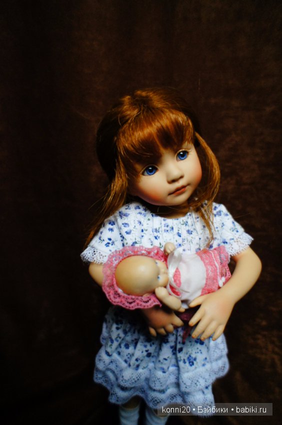 Маленькая виниловая куколка Лиза от автора Диана Эффнер - " Играем в дочки-матери" (фото 6)