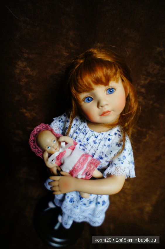 Маленькая виниловая куколка Лиза от автора Диана Эффнер - " Играем в дочки-матери" (фото 8)