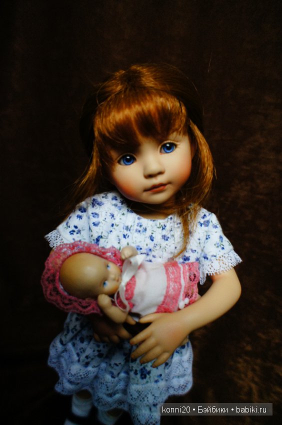 Маленькая виниловая куколка Лиза от автора Диана Эффнер - " Играем в дочки-матери" (фото 5)