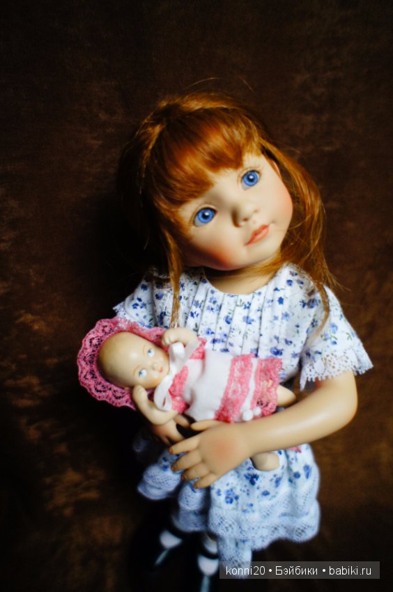 Маленькая виниловая куколка Лиза от автора Диана Эффнер - " Играем в дочки-матери" (фото 9)