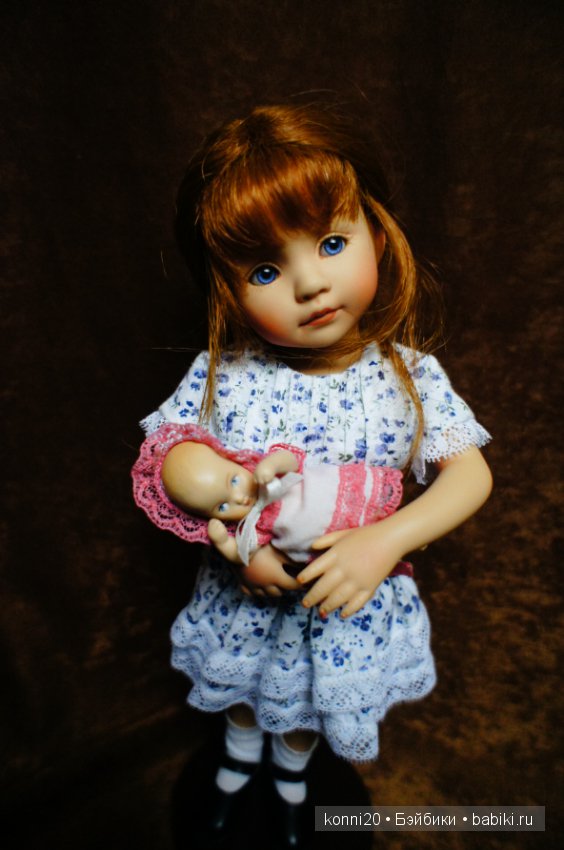 Маленькая виниловая куколка Лиза от автора Диана Эффнер - " Играем в дочки-матери"