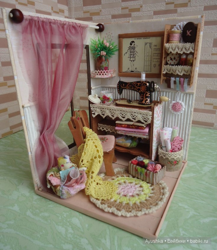 Где творят рукодельницы — Румбоксы и кукольные интерьеры: фото