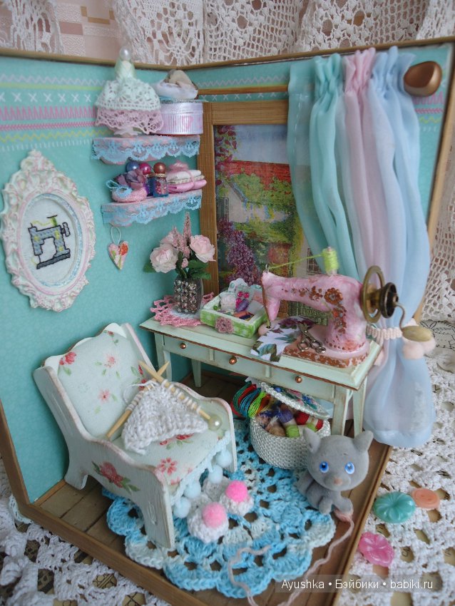 Где творят рукодельницы — Румбоксы и кукольные интерьеры: фото