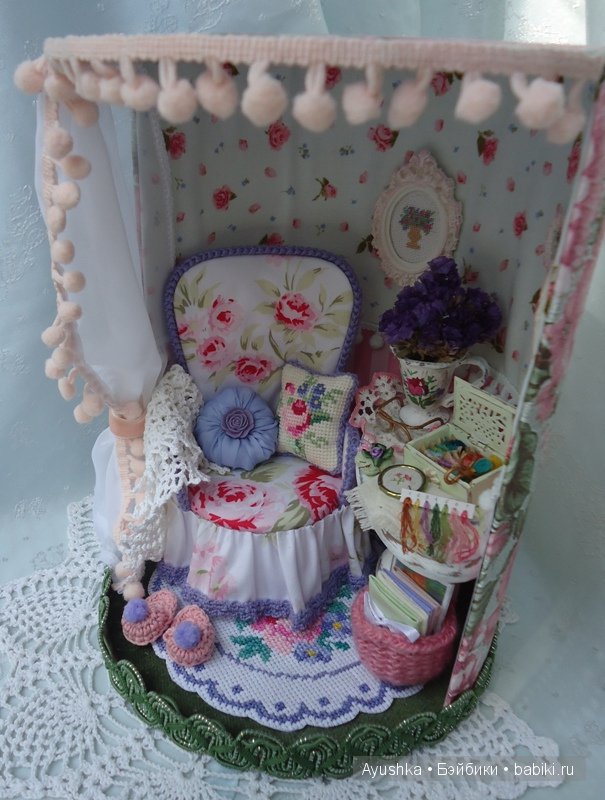 Где творят рукодельницы — Румбоксы и кукольные интерьеры: фото