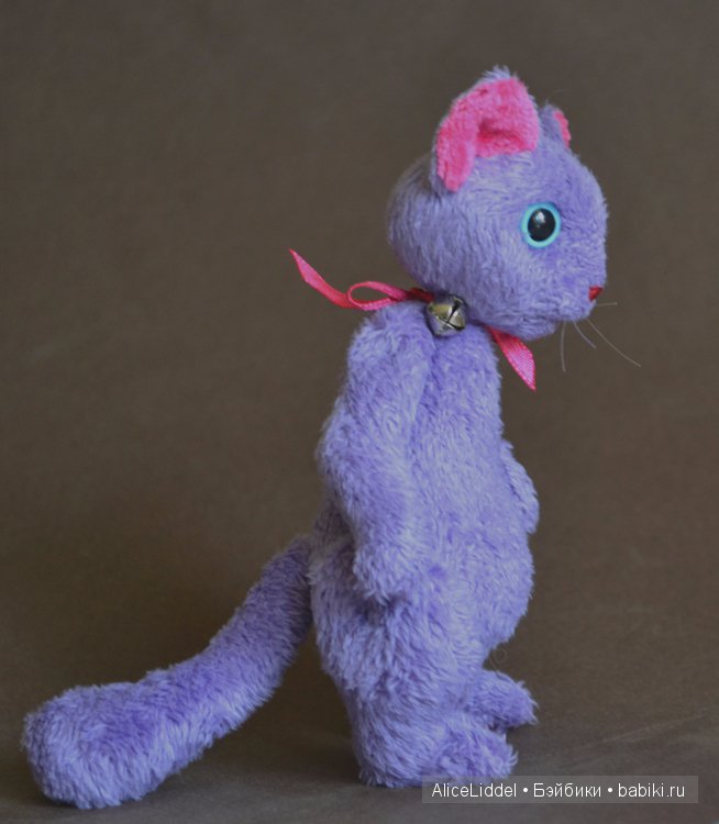 Лавандовый котик, игрушка ручной работы (фото 3)