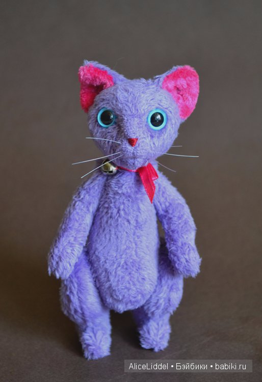Лавандовый котик, игрушка ручной работы (фото 8)